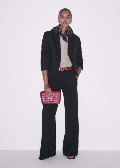 Black Tailored Leg Elongator Pant | ME+EM
