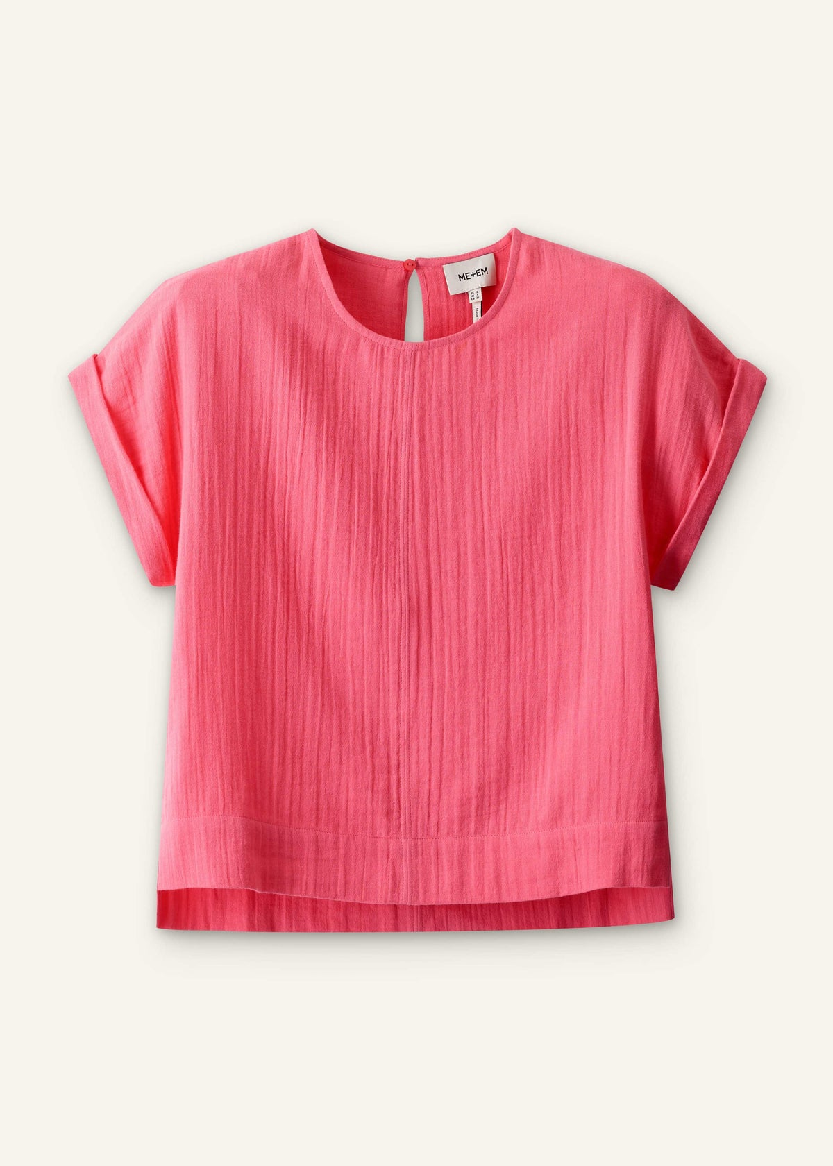 Pink Cheesecloth Summer T-Shirt | ME+EM