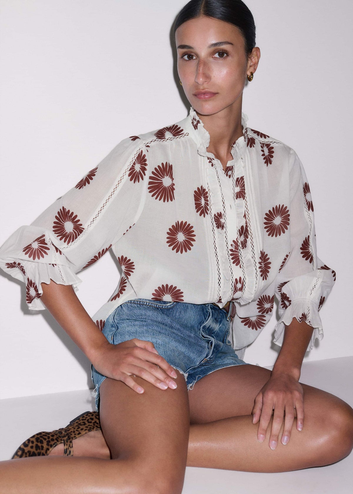 Cream Summer Swing Blouse | ME+EM