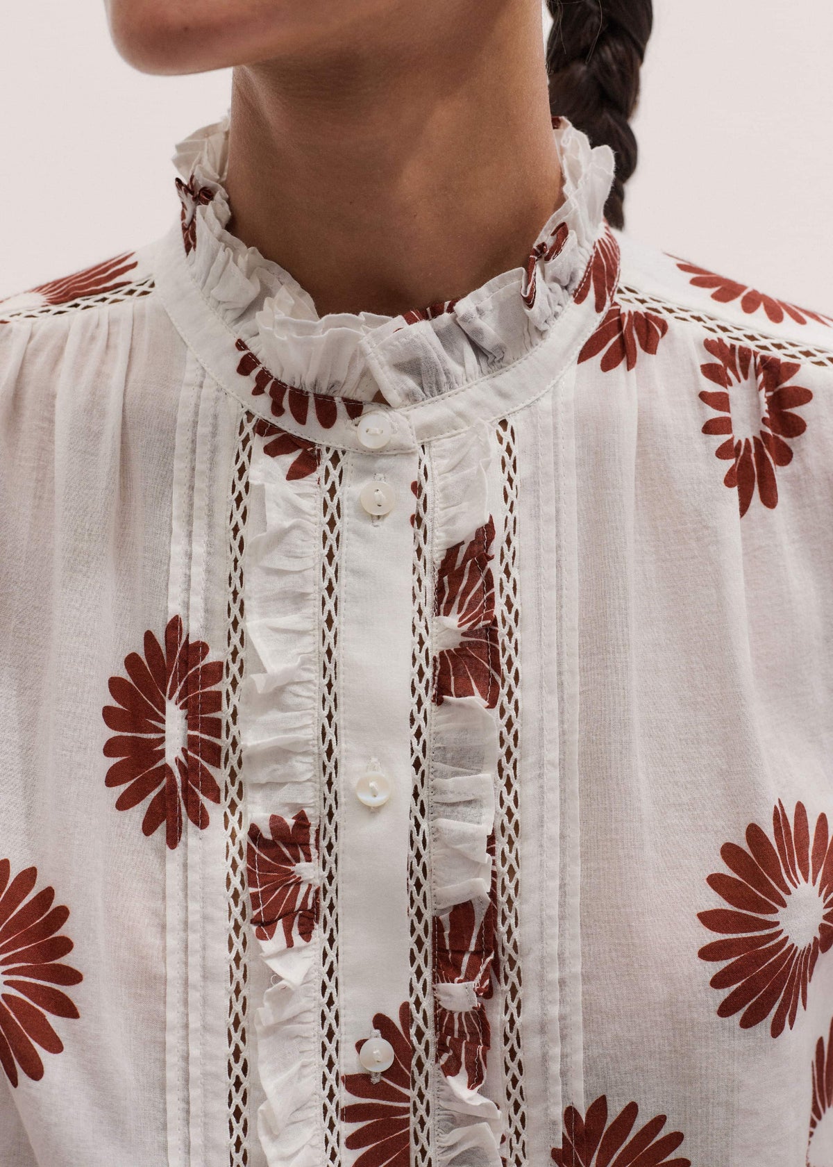 Cream Summer Swing Blouse | ME+EM