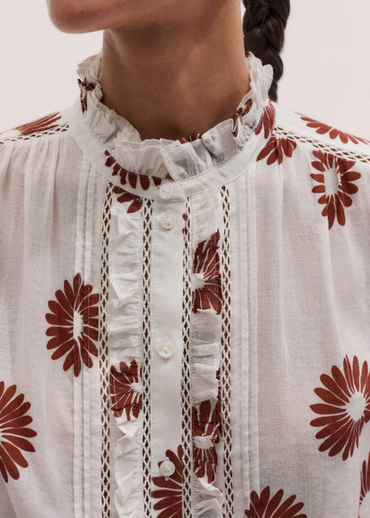 Cream Summer Swing Blouse | ME+EM
