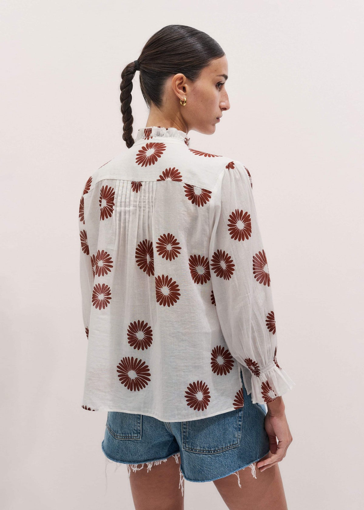 Cream Summer Swing Blouse | ME+EM