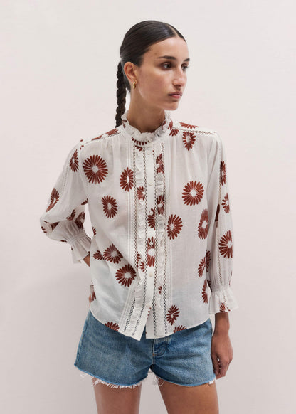 Cream Summer Swing Blouse | ME+EM