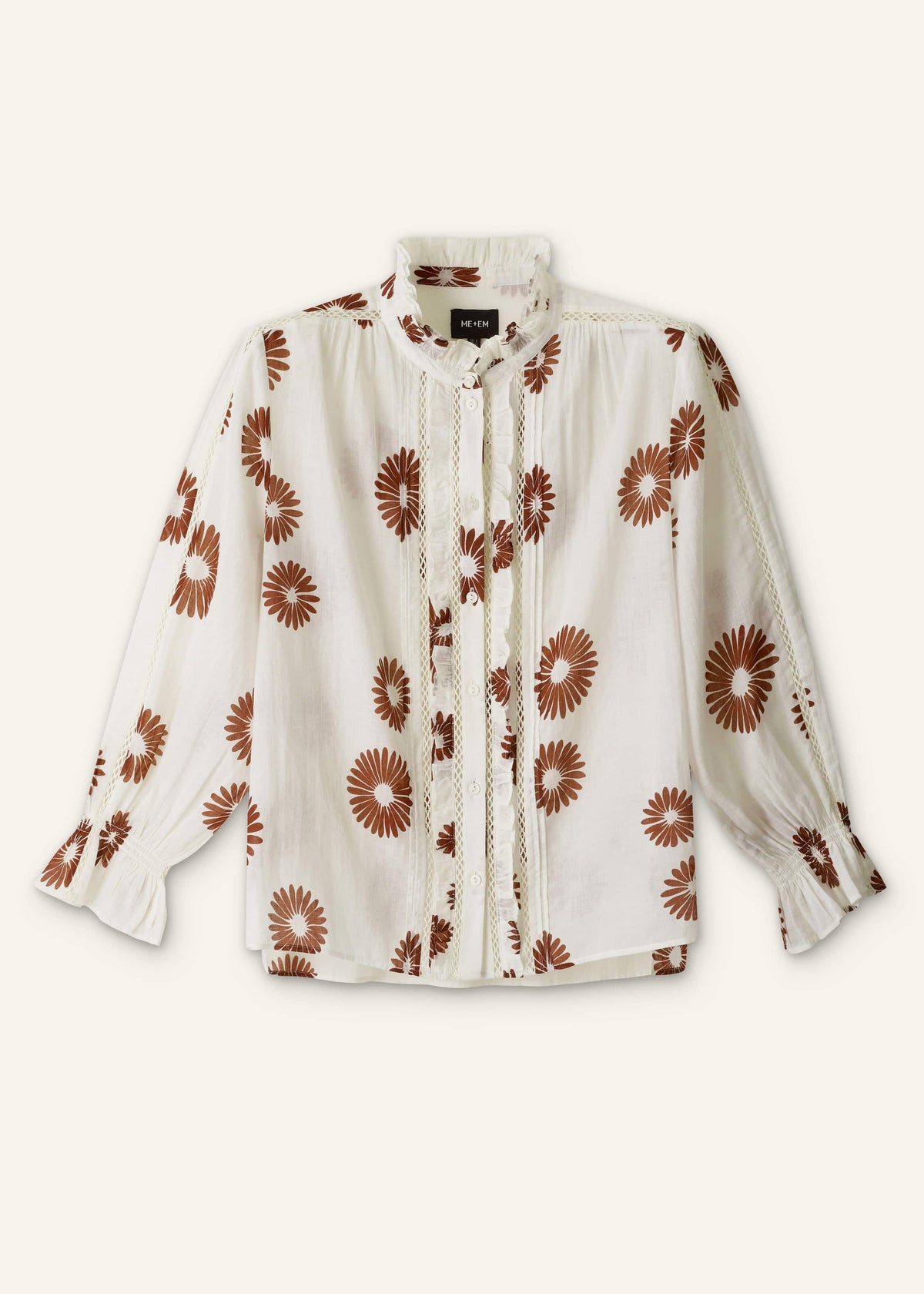 Cream Summer Swing Blouse | ME+EM