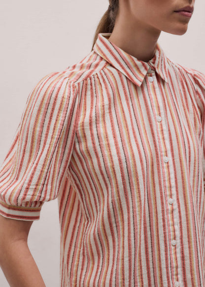 Pink Stripe Summer Blouse | ME+EM