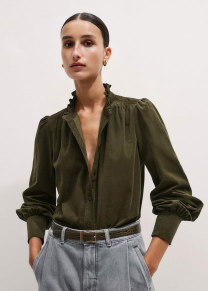Olive Green Winter Blouse | ME+EM