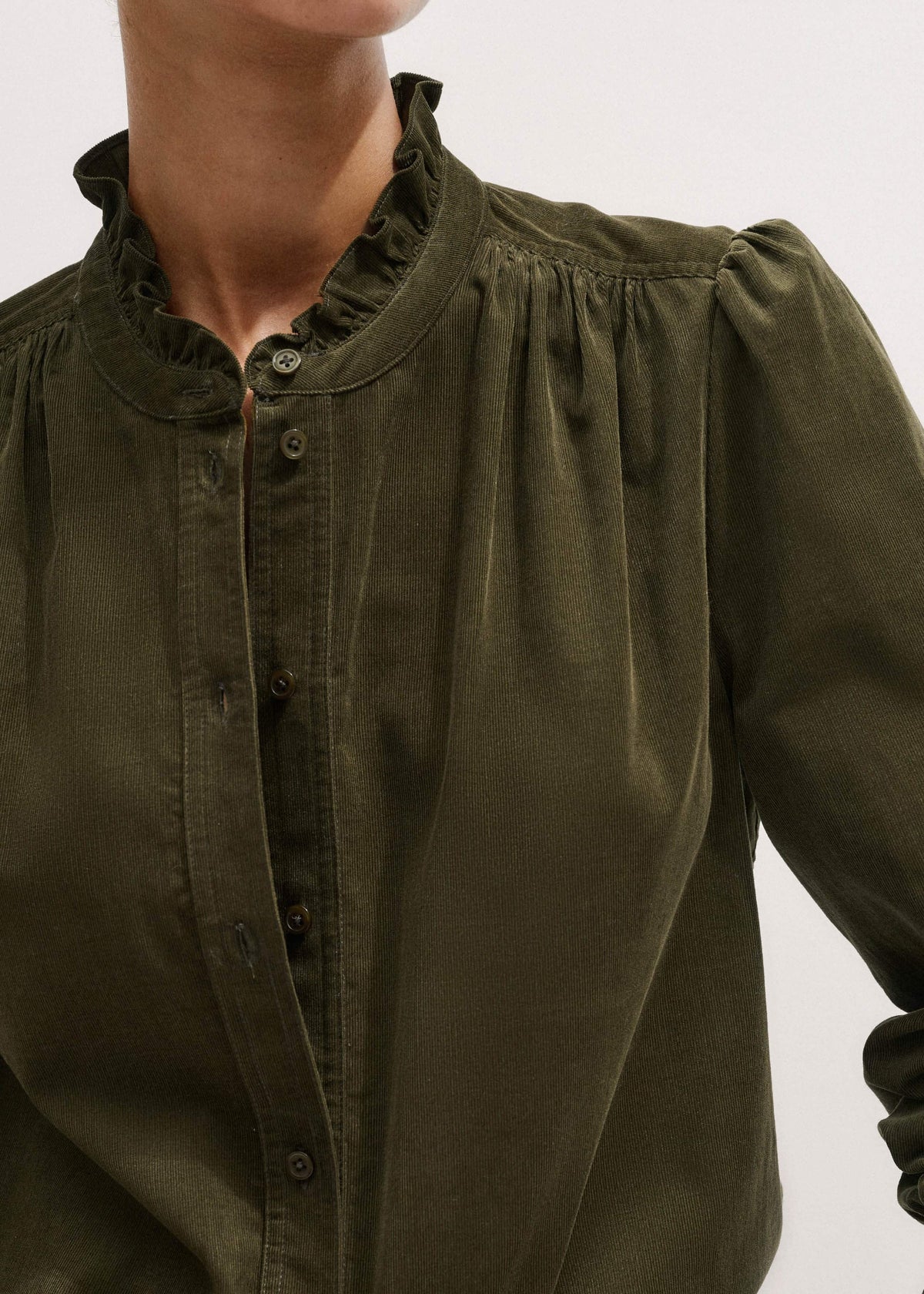 Olive Green Winter Blouse | ME+EM