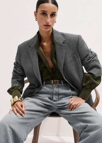 Olive Green Winter Blouse | ME+EM