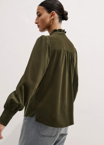 Olive Green Winter Blouse | ME+EM