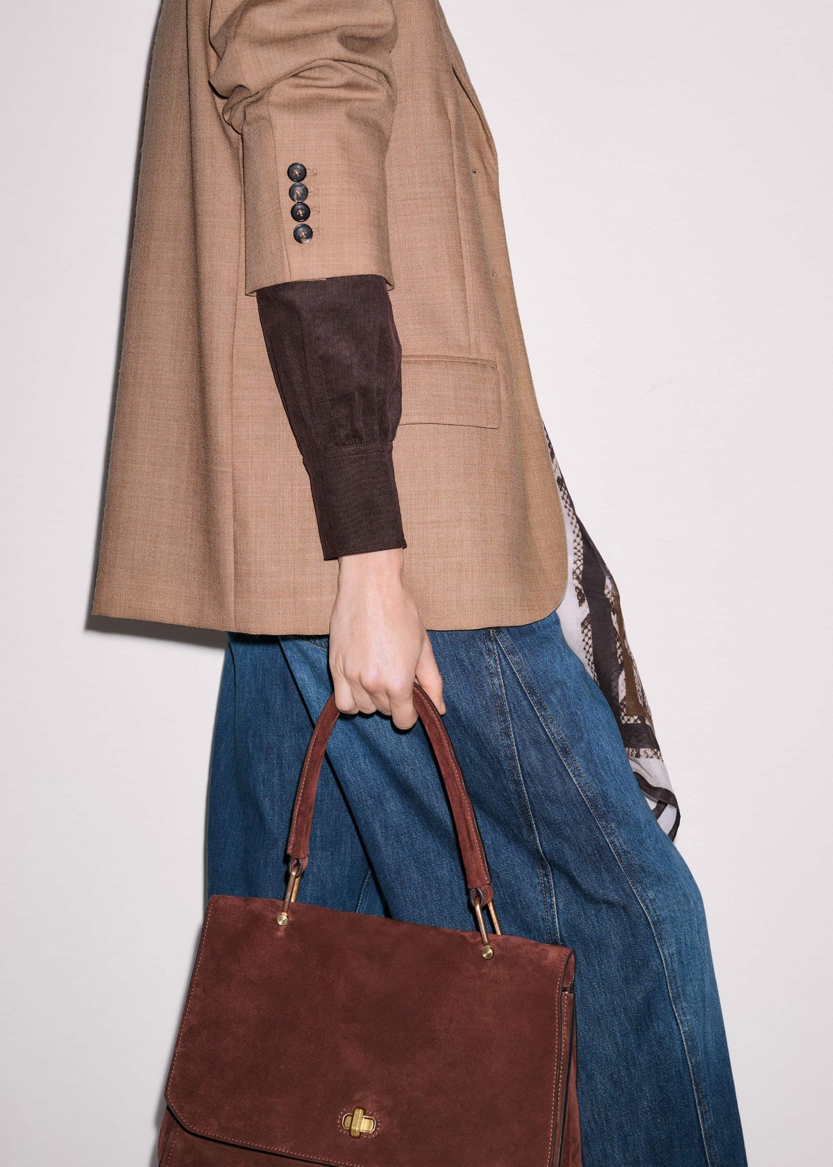 Brown Super Soft Micro Cord Blouse | ME+EM