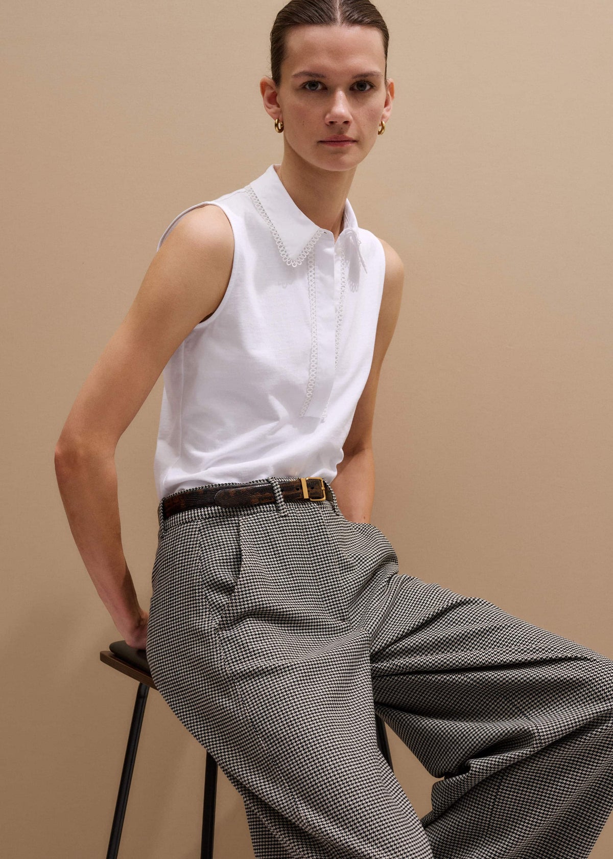 White Collared Layering Tank | ME+EM