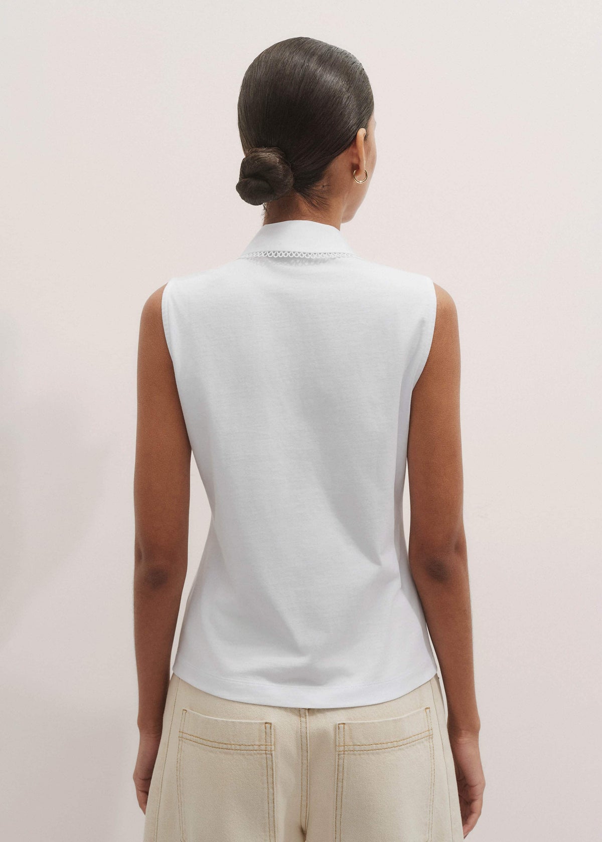 White Collared Layering Tank | ME+EM