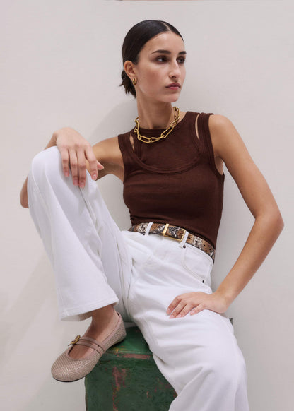 Cinnamon Brown 2-In-1 Vest | ME+EM