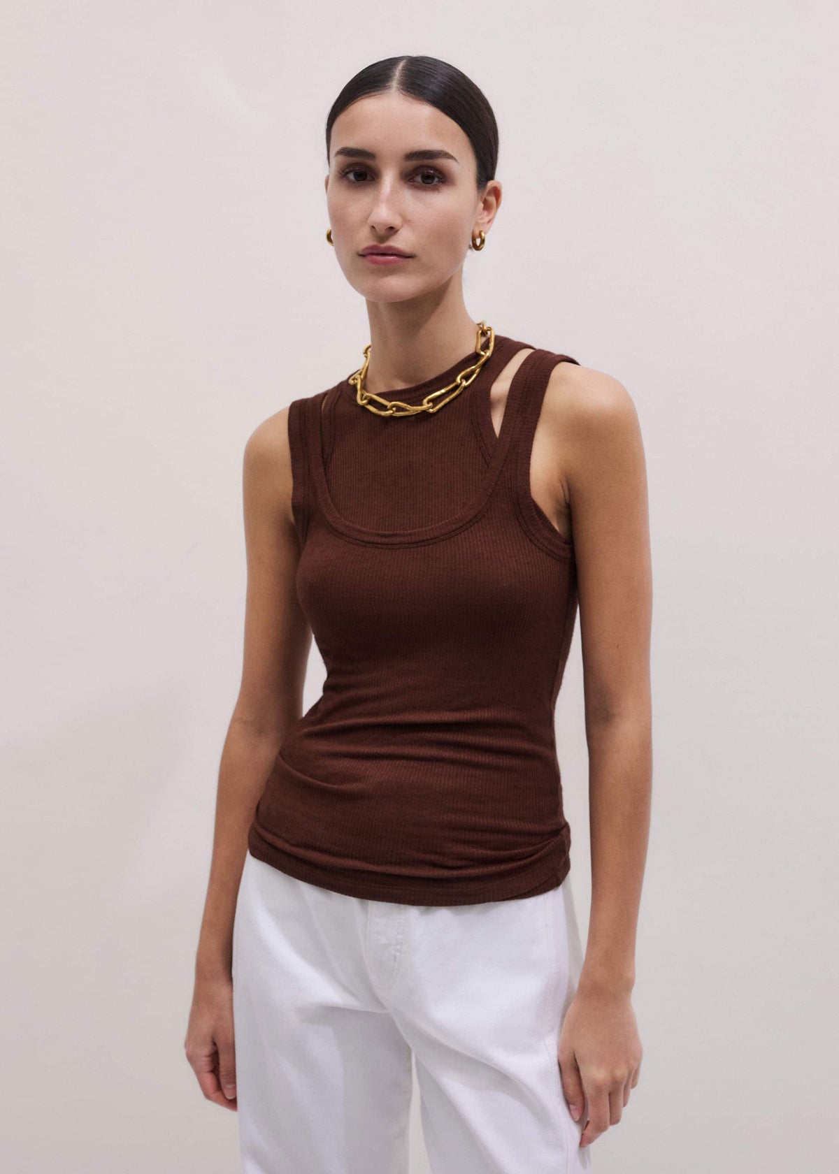 Cinnamon Brown 2-In-1 Vest | ME+EM