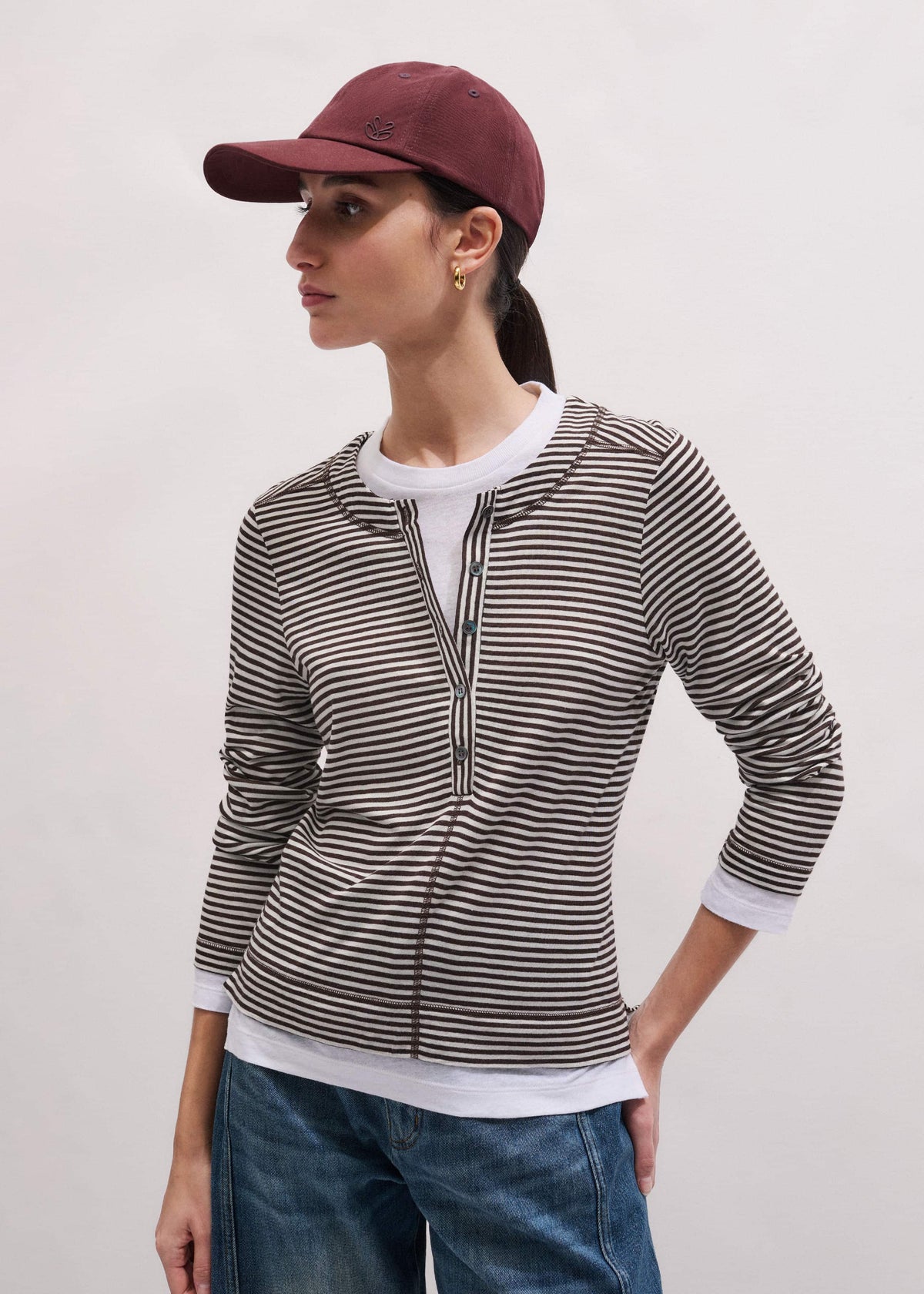 Brown Double Layer Top | ME+EM