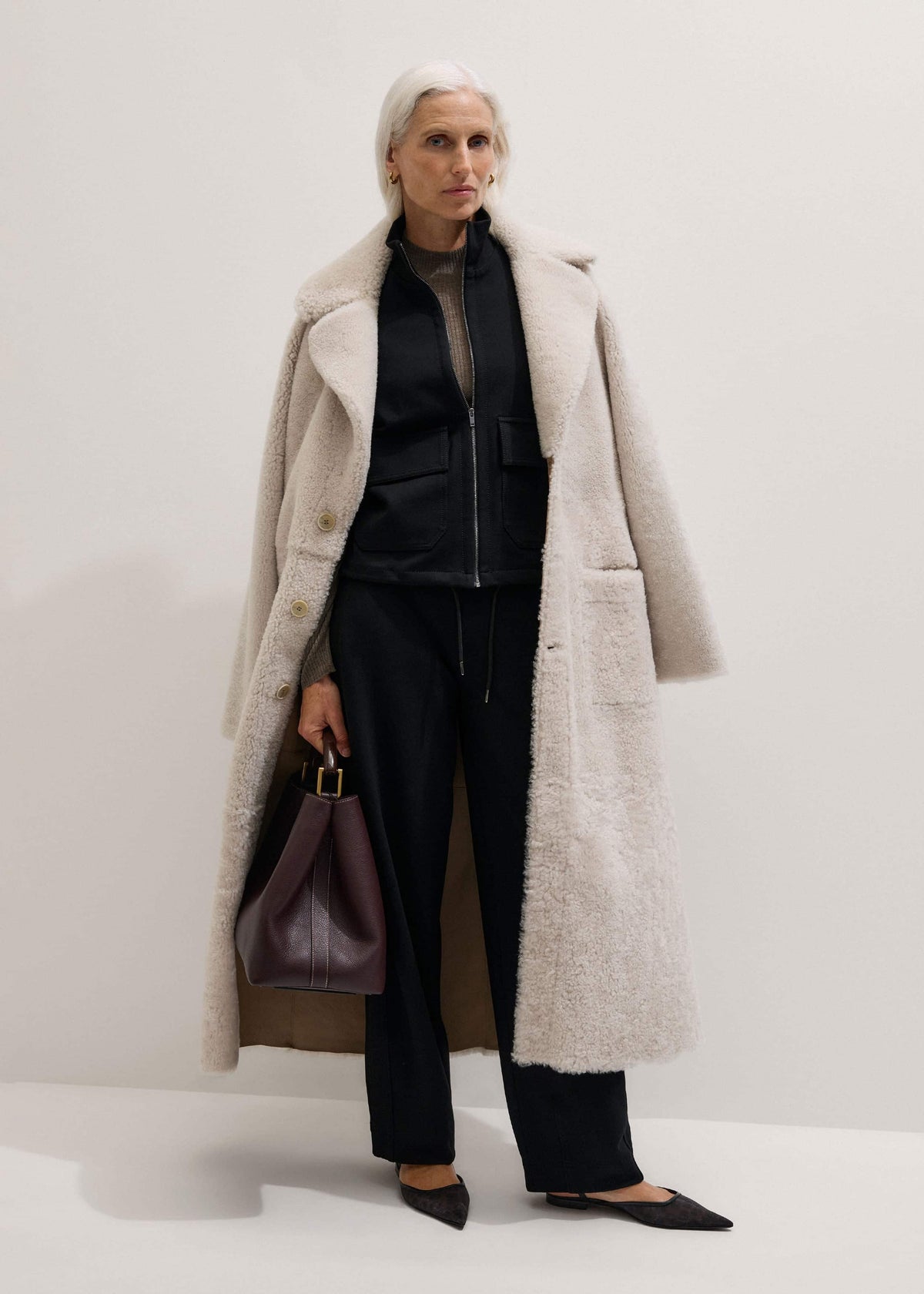 Black Luxe Travel Tailoring Layering Jacket | ME+EM