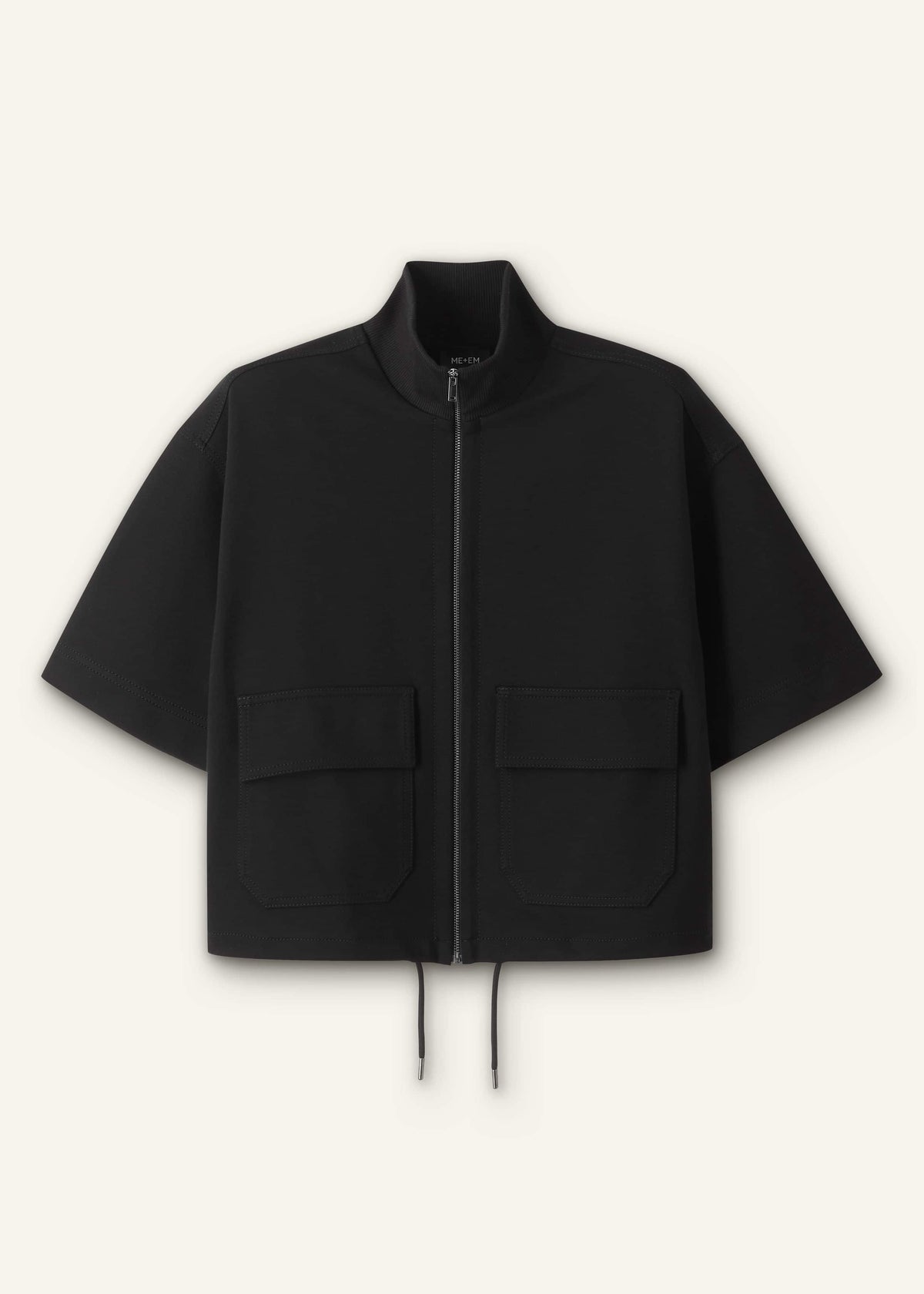 Black Luxe Travel Tailoring Layering Jacket | ME+EM