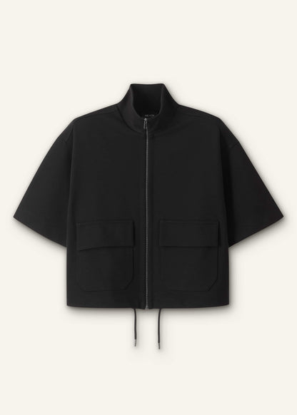 Black Luxe Travel Tailoring Layering Jacket | ME+EM