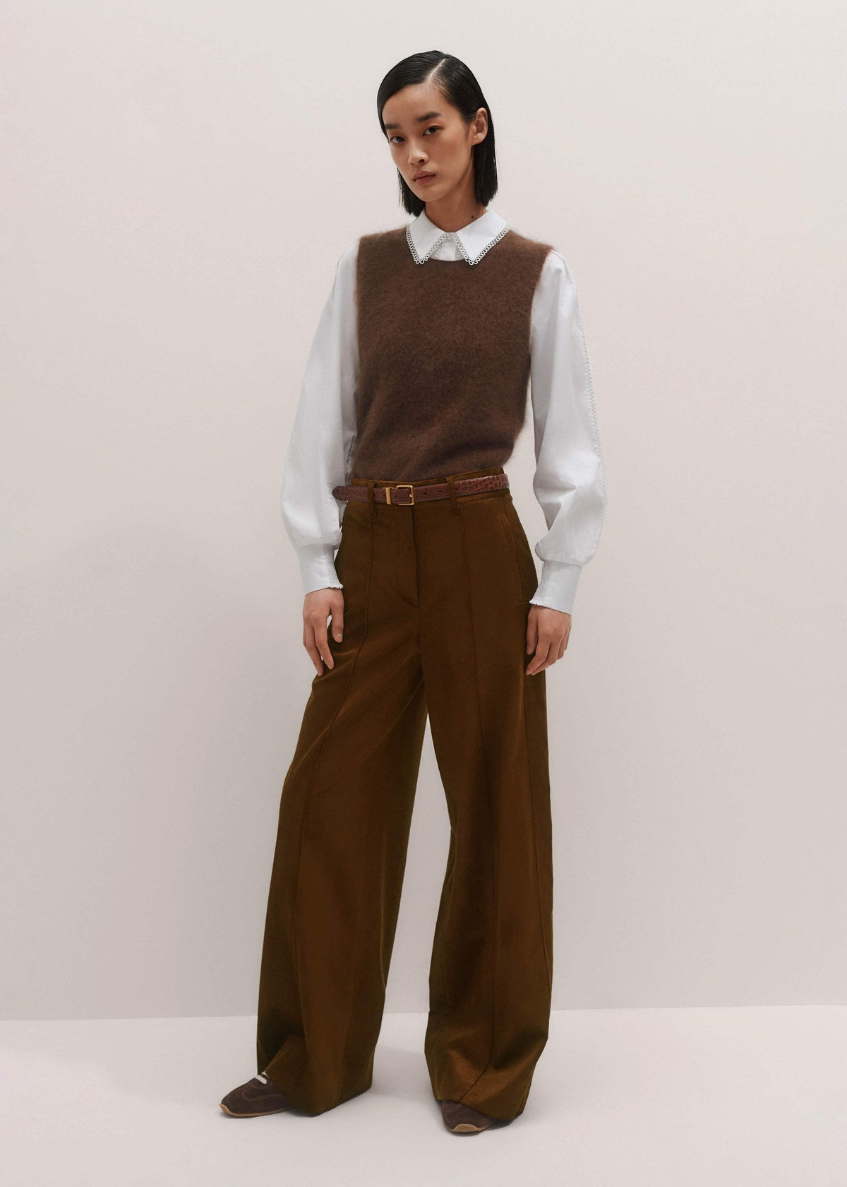 White Collared Layering Top | ME+EM