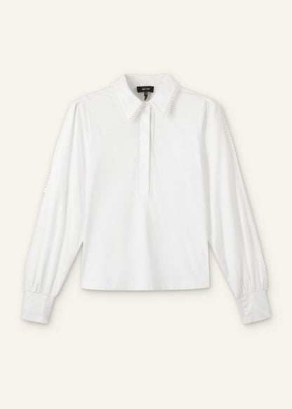 White Collared Layering Top | ME+EM