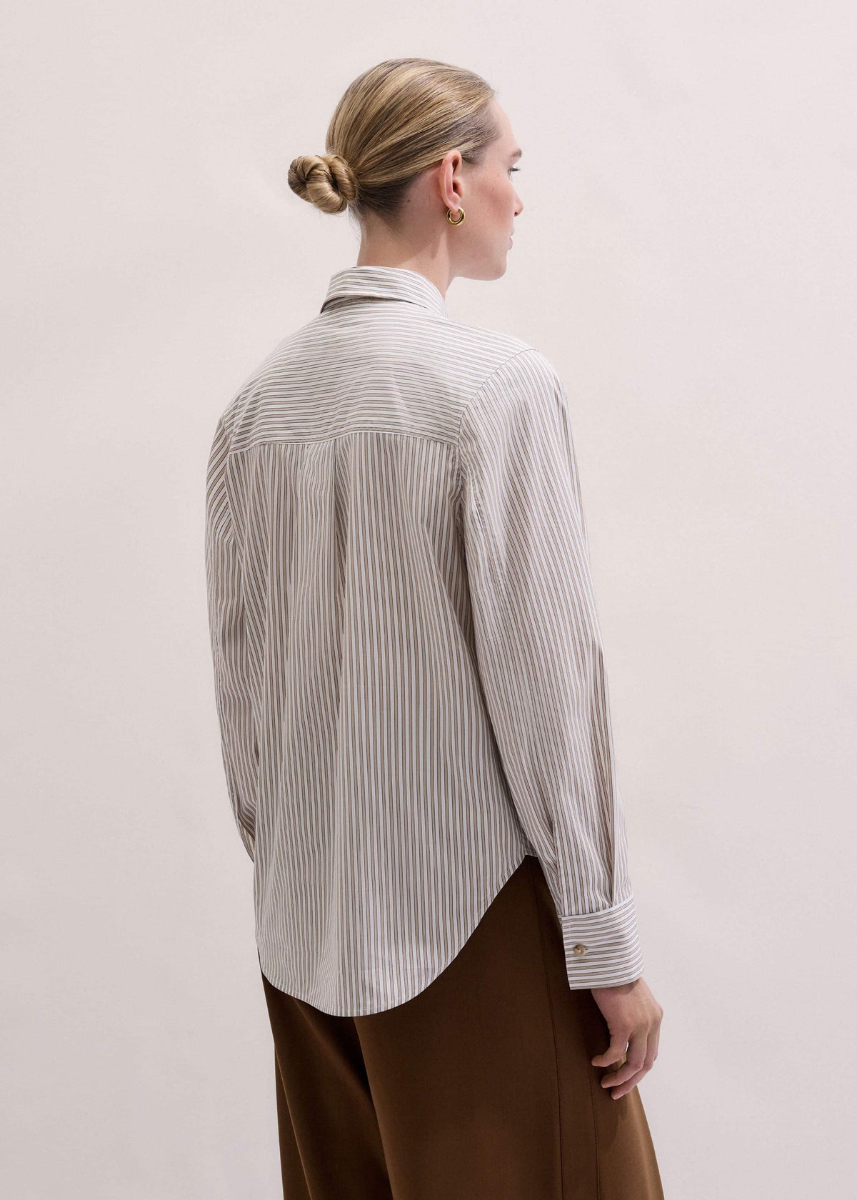 White Stripe Relaxed Forever Shirt | ME+EM