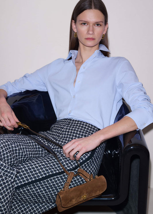 Blue Travel Layering Shirt | ME+EM