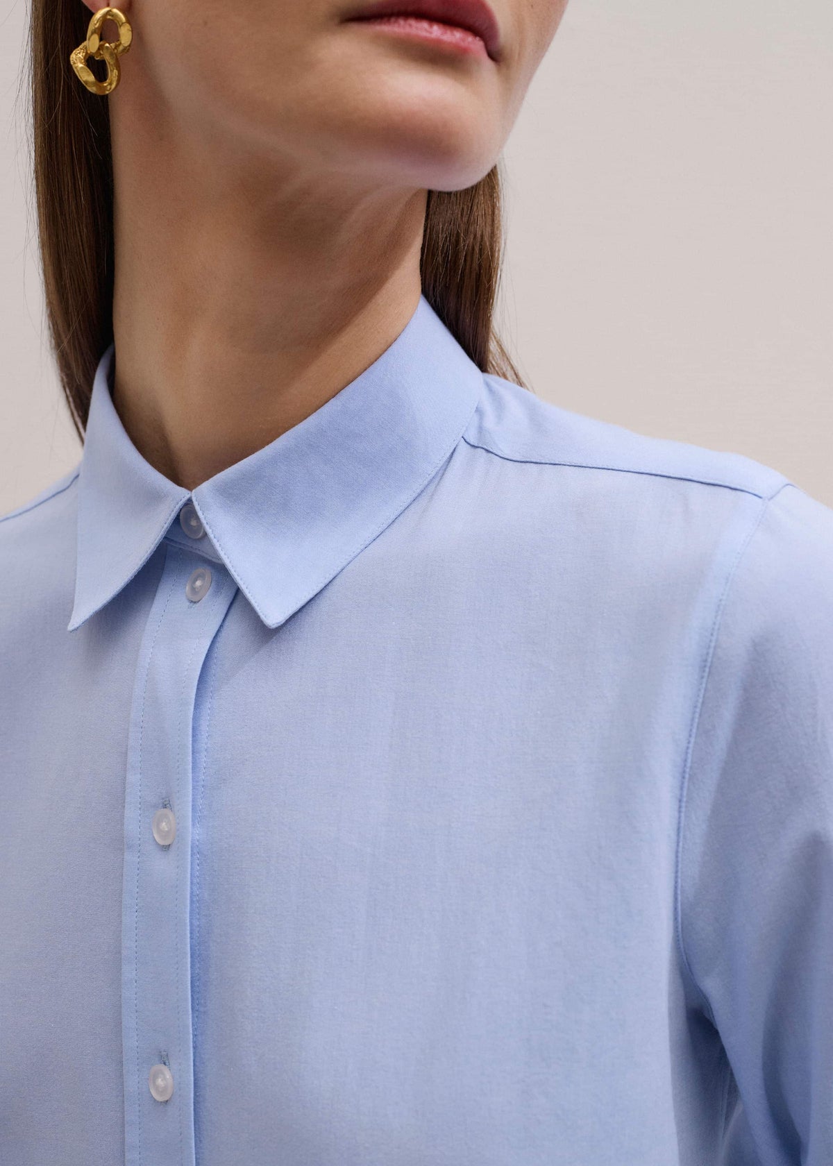 Blue Travel Layering Shirt | ME+EM