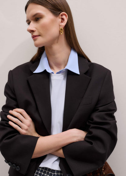 Blue Travel Layering Shirt | ME+EM