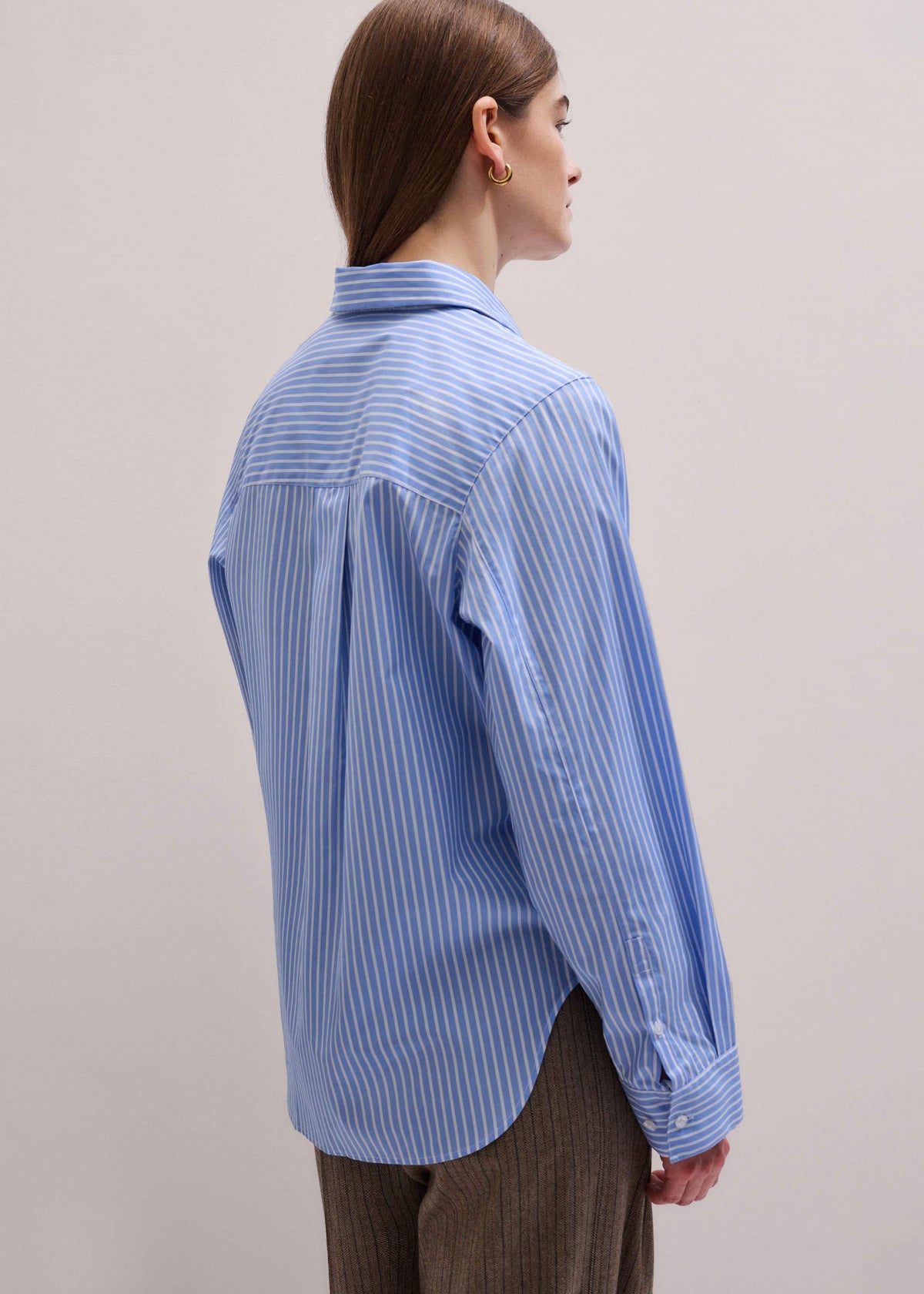Blue Double Cuff Relaxed Forever Shirt | ME+EM