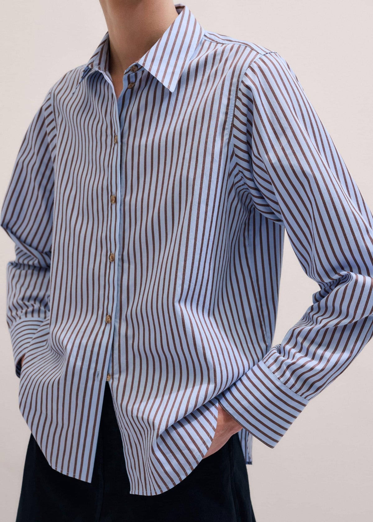 Blue Stripe Relaxed Forever Shirt | ME+EM