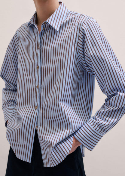 Blue Stripe Relaxed Forever Shirt | ME+EM
