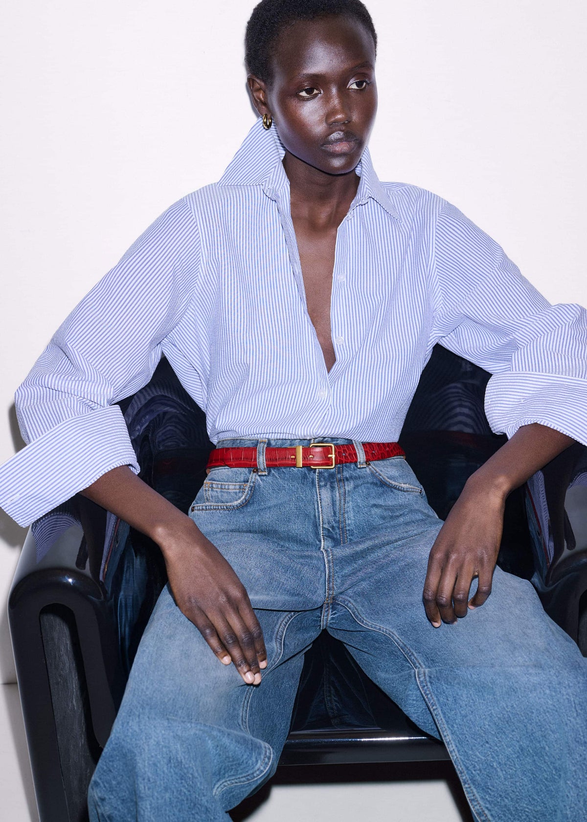 Blue Stripe Relaxed Forever Shirt | ME+EM