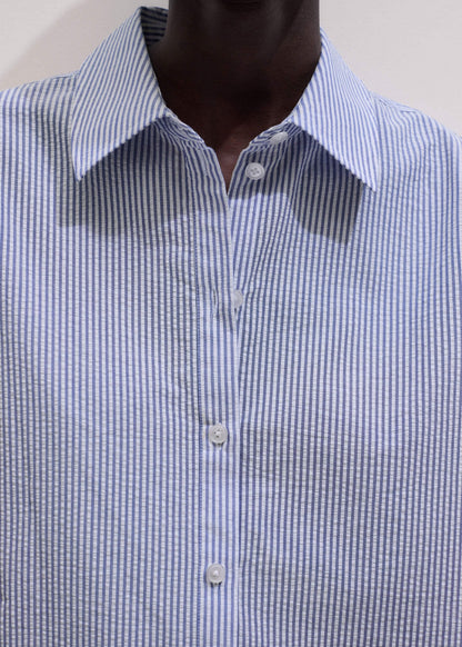Blue Stripe Relaxed Forever Shirt | ME+EM