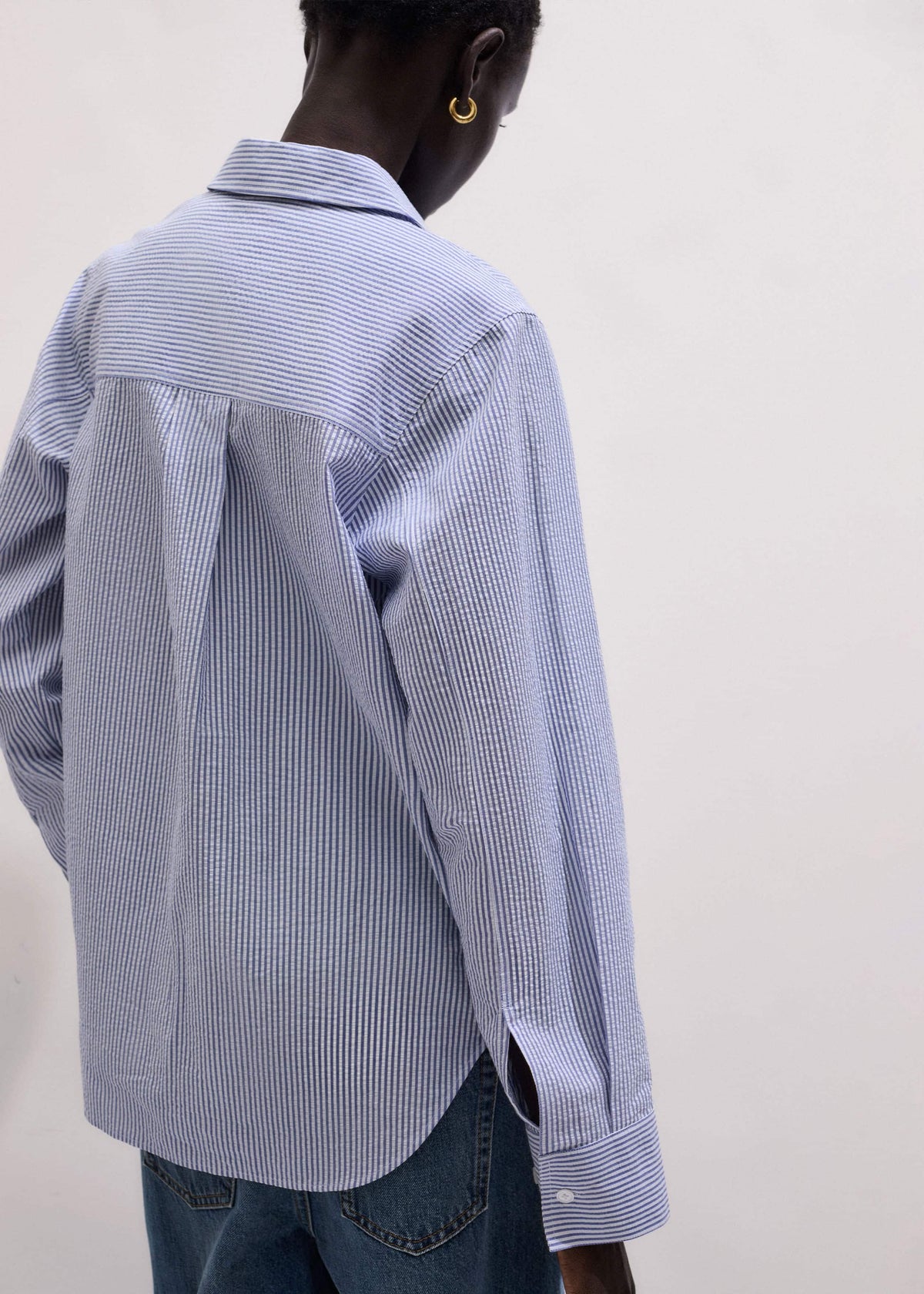 Blue Stripe Relaxed Forever Shirt | ME+EM