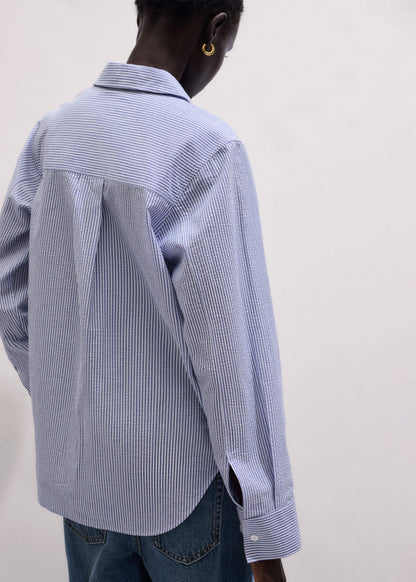 Blue Stripe Relaxed Forever Shirt | ME+EM