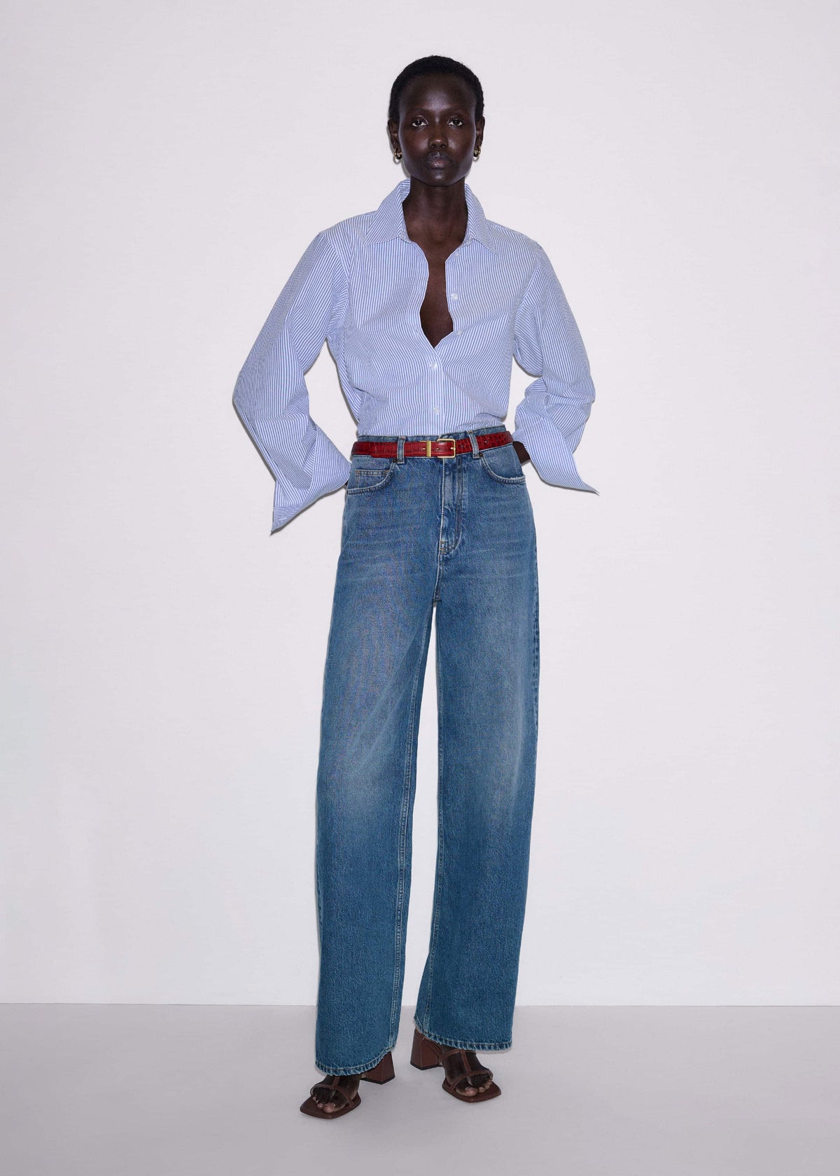 Blue Stripe Relaxed Forever Shirt | ME+EM