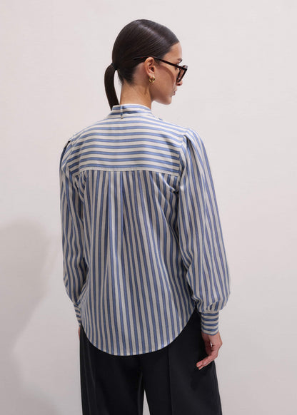 Blue Soft Stripe Shirt + Neck Tie | ME+EM