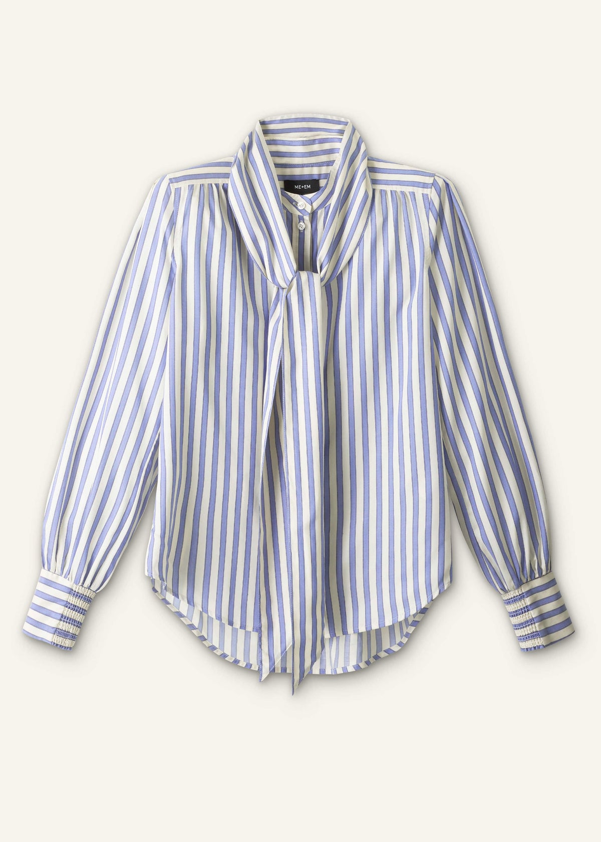 Blue Soft Stripe Shirt + Neck Tie | ME+EM
