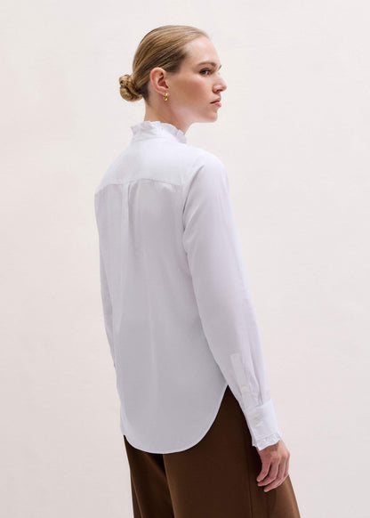 White Impossibly Soft Feminine Shirt | ME+EM