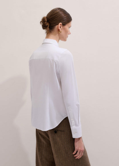 White Travel Layering Shirt | ME+EM