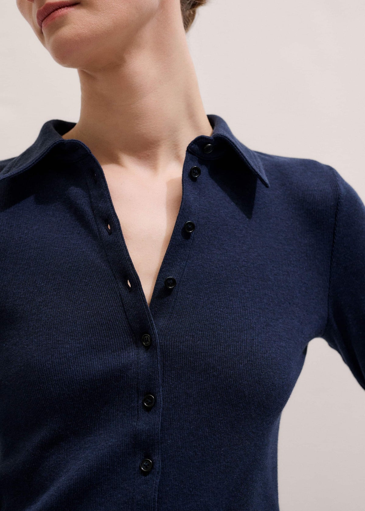 Navy Perfect Basic Shirt | ME+EM