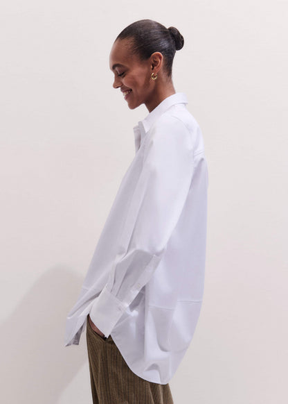 White Clever Oversized Shirt | ME+EM