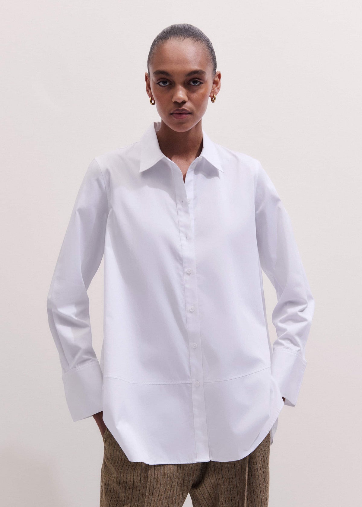White Clever Oversized Shirt | ME+EM