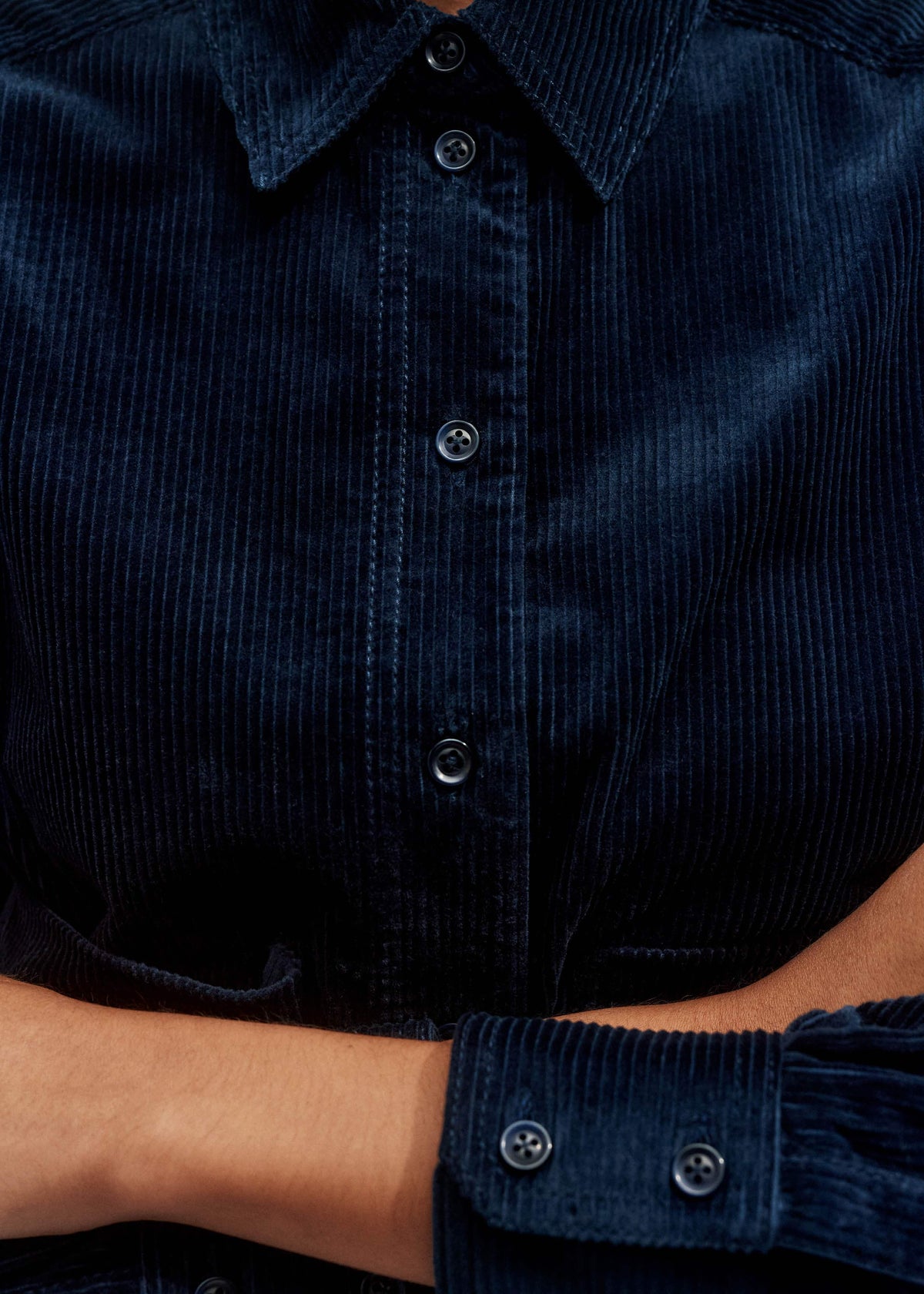 Navy Boxy Shacket | ME+EM