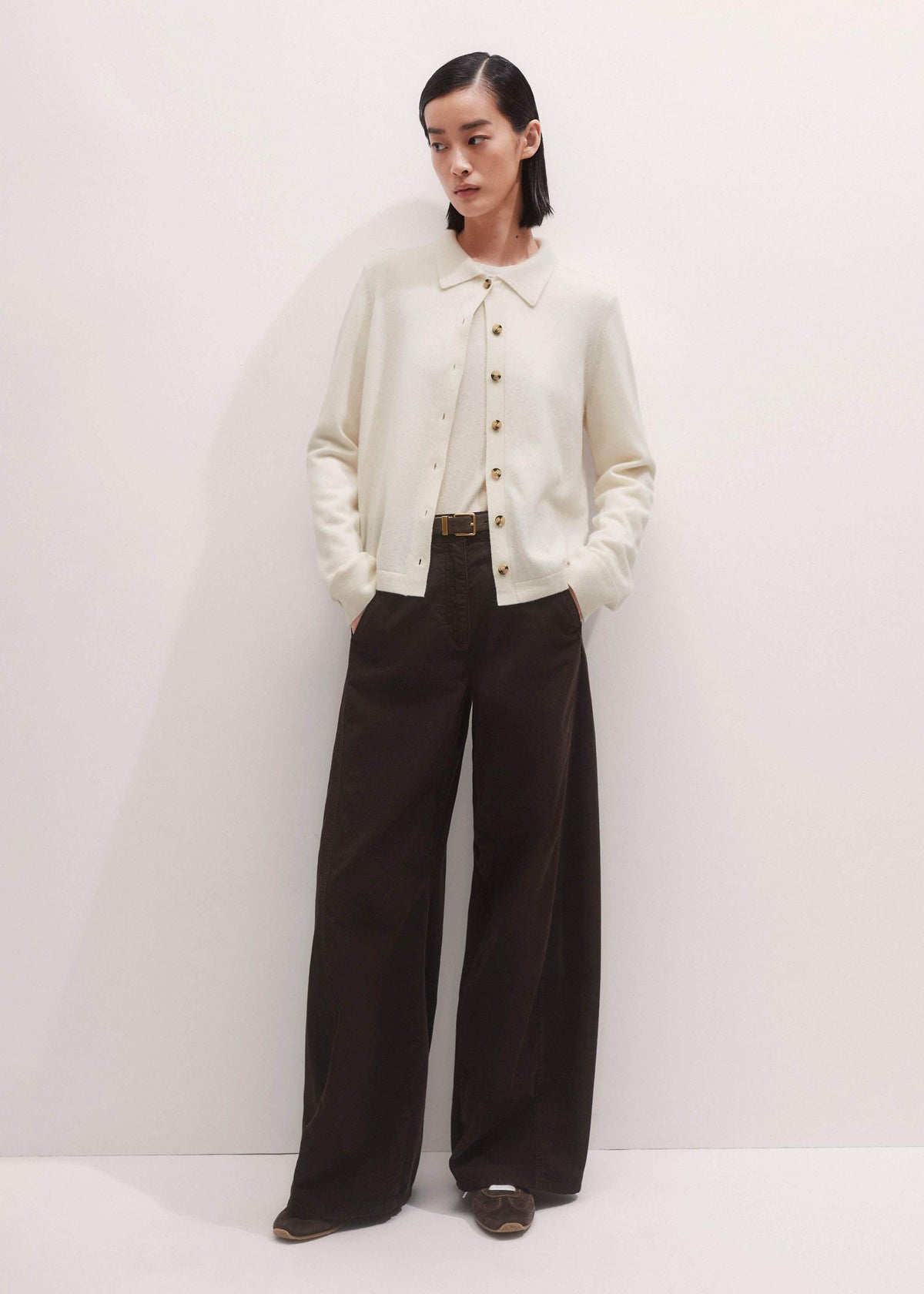 Cream Perfect Basic Top | ME+EM