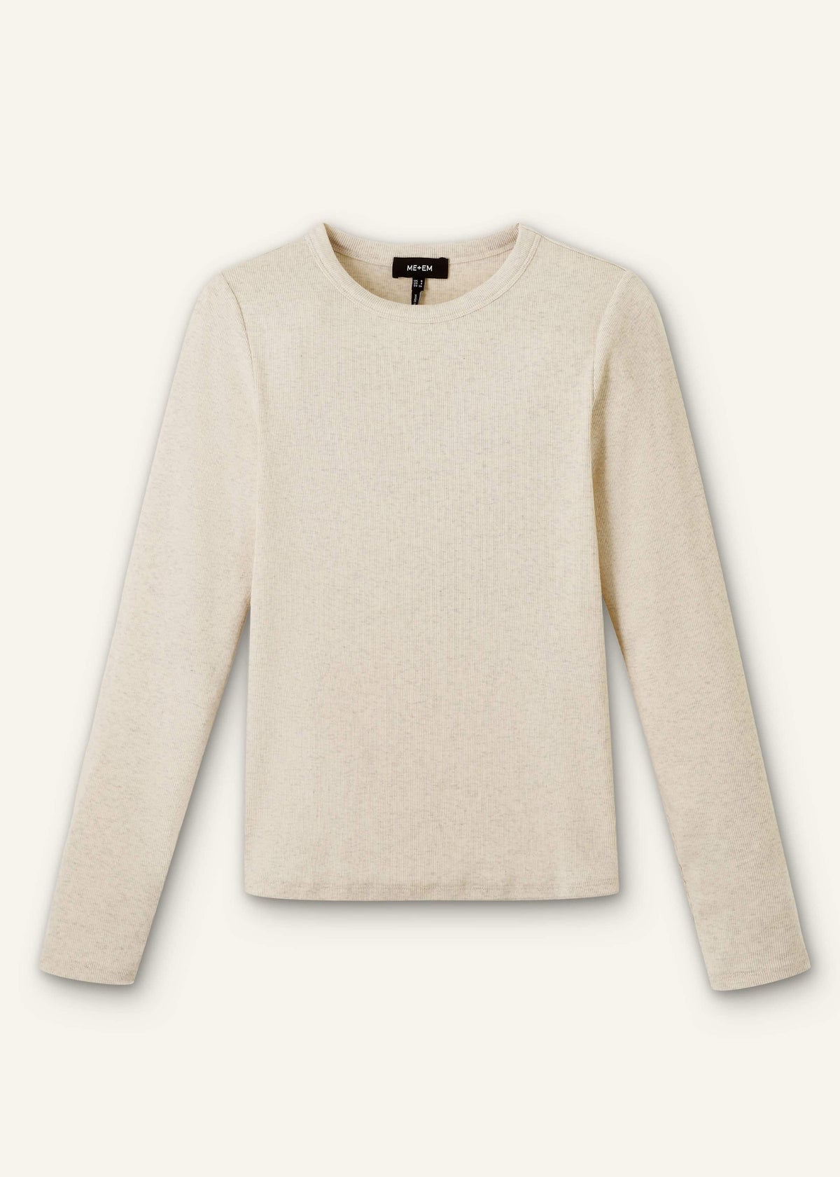 Cream Perfect Basic Top | ME+EM