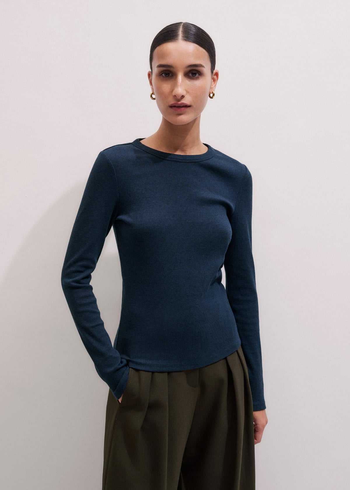 Navy Perfect Basic Top | ME+EM