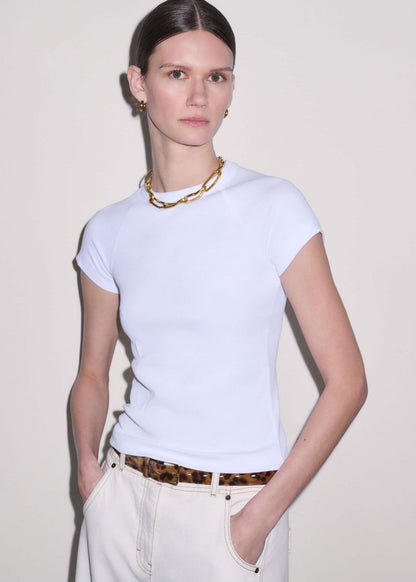 White Ultimate Raglan Tee | ME+EM