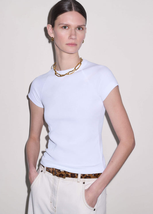 White Ultimate Raglan Tee | ME+EM
