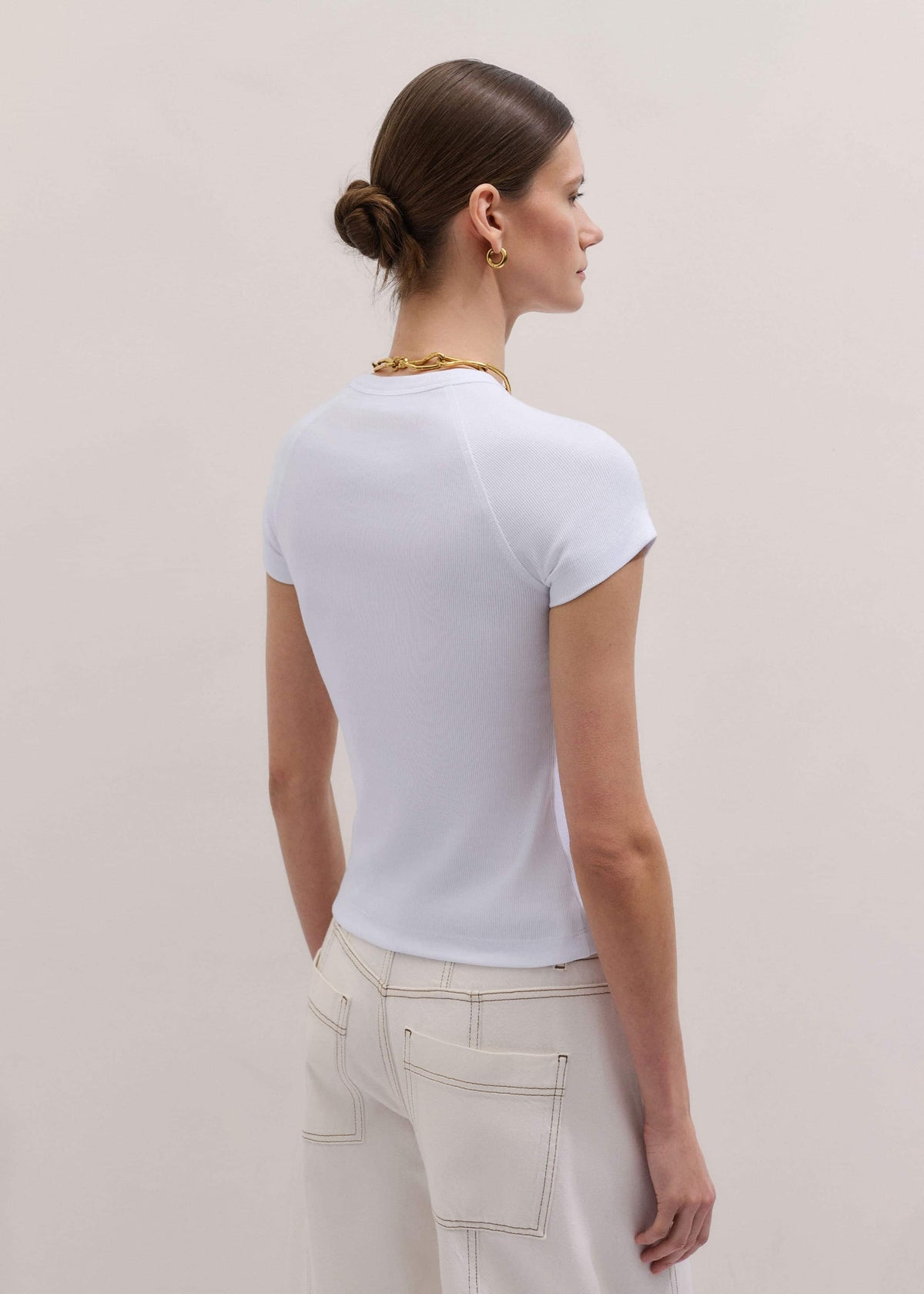 White Ultimate Raglan Tee | ME+EM